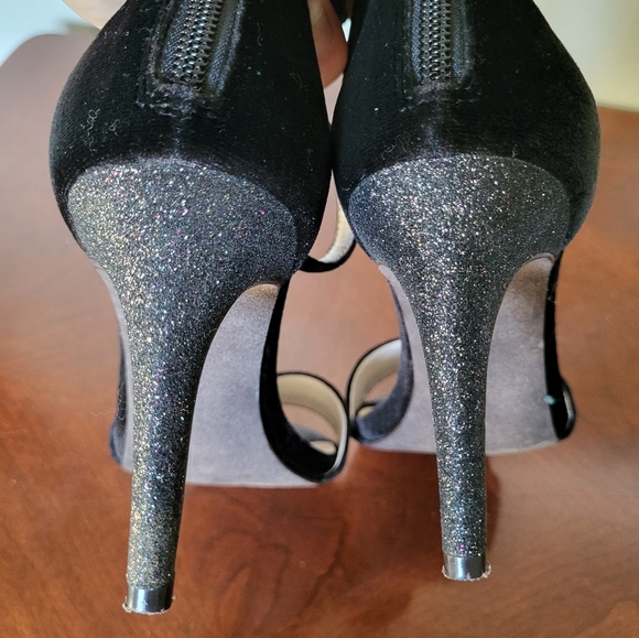 Black Velvet Cole Haan Clara Grand Sandal 85mm Women Shoes Size 9B - W09915 - Picture 9 of 11